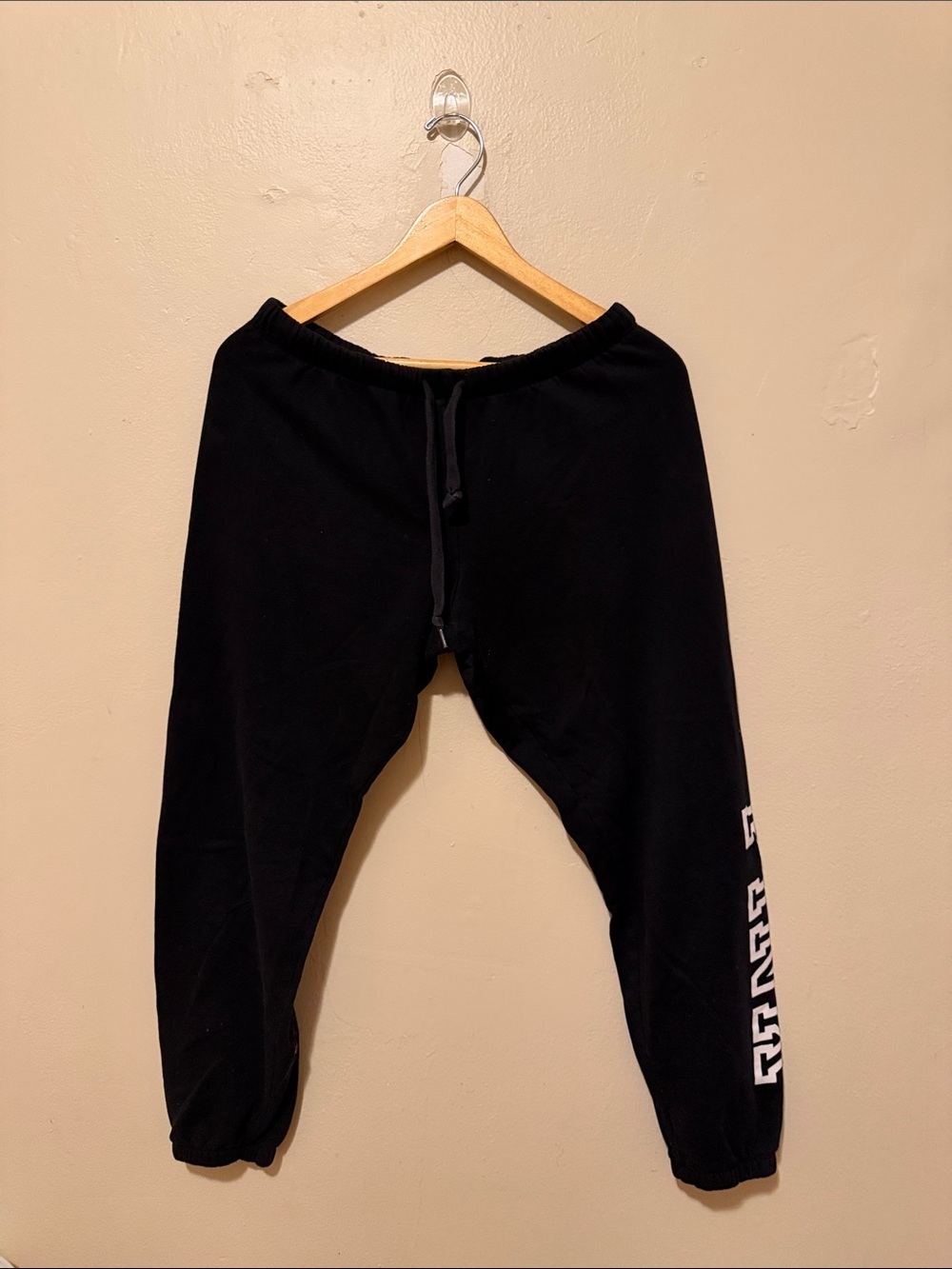 PINK Victoria's Secret Black Logo Jogger Sweatpants